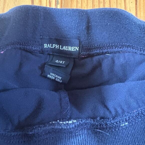 Ralph Lauren blue pink striped pleated bottom elastic waistband skort SIZE 4 - Picture 3 of 5